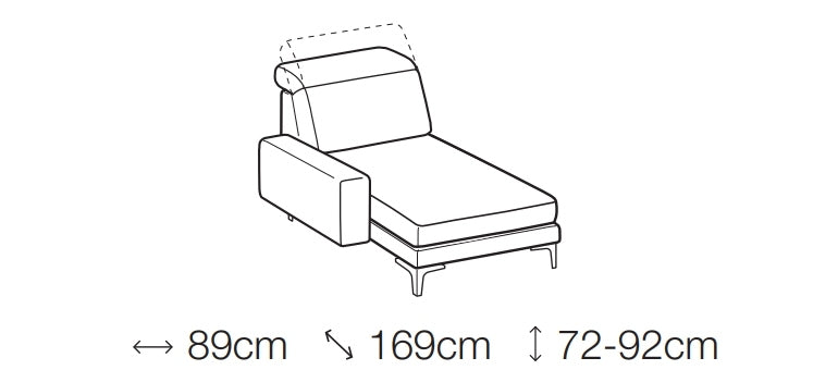 Ecksofa mit Chaiselongue Links, 4-Sitzer, Argis Orange (7)