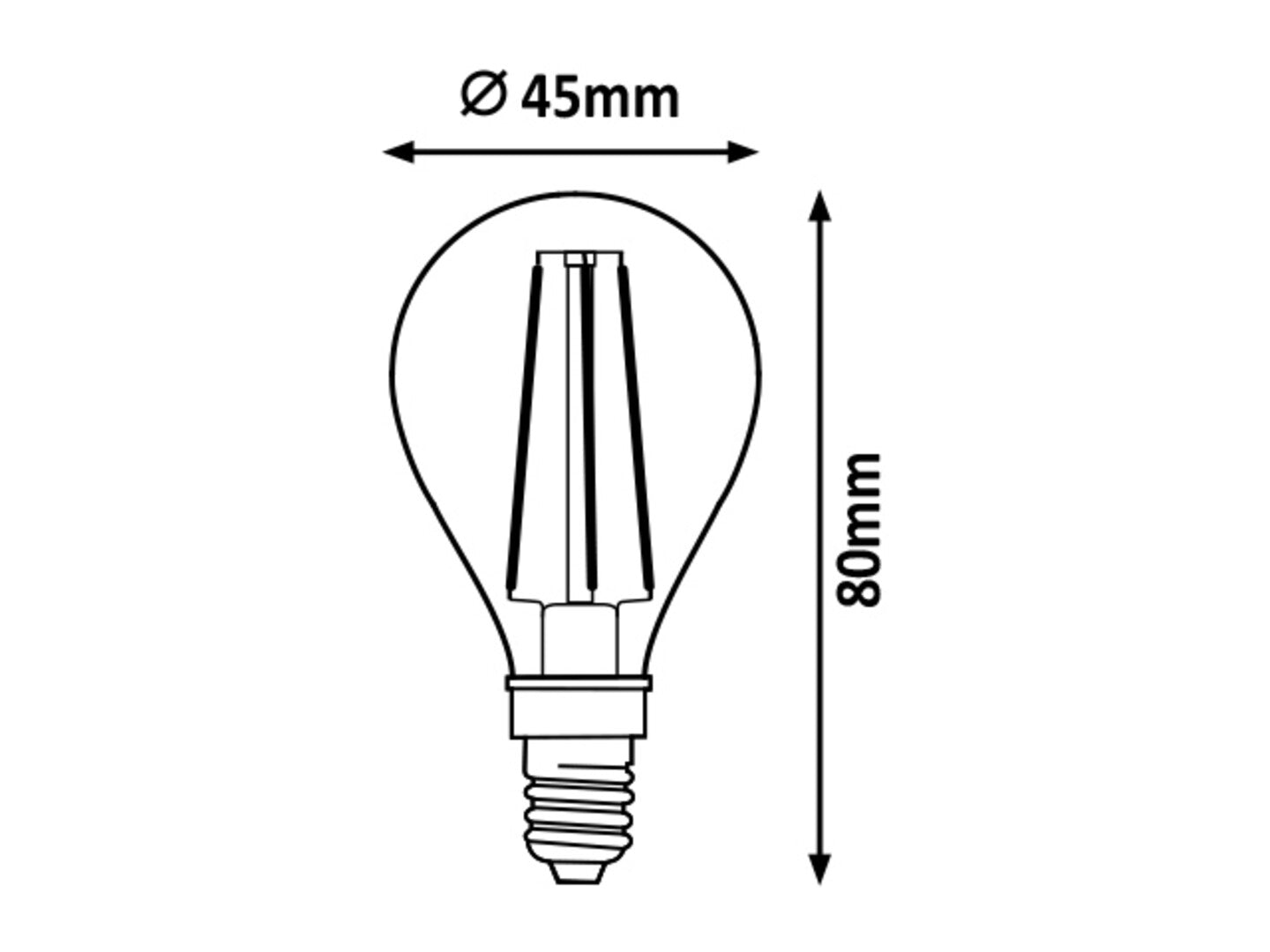 LED-Glühlampe 1400 Transparent (1)