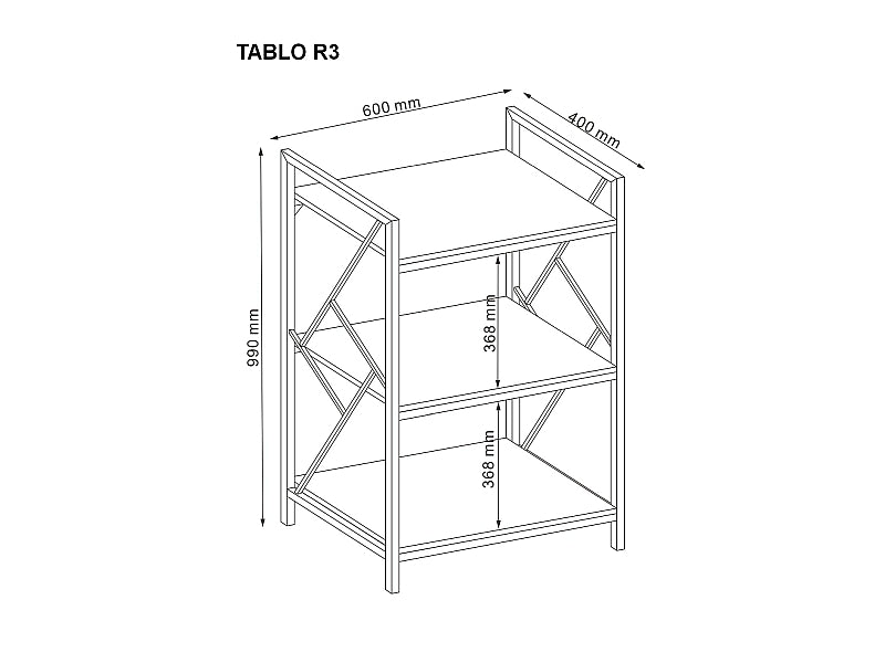 Bücherregal Tablino R3 Eiche (2)