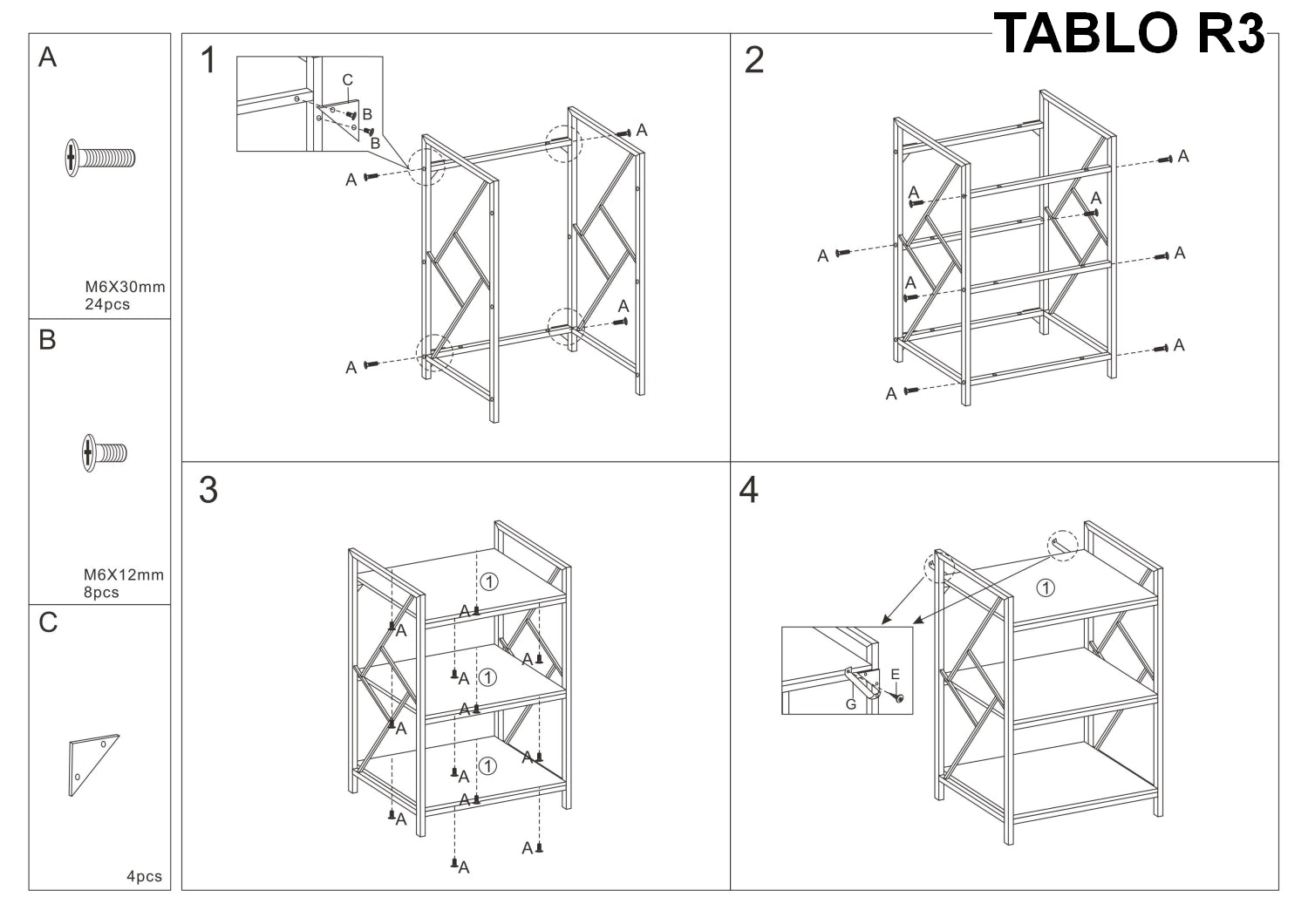 Bücherregal Tablino R3 Eiche (3)