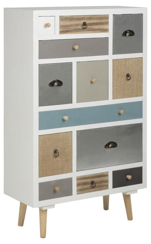 Highboard mit 13 schubladen Thais Mehrfarben