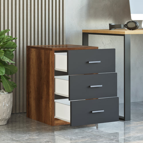 Highboard mit 3 schubladen, Vario C Eiche (1)