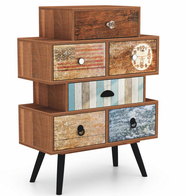 Highboard mit 6 schubladen Mezani KM-2 Mehrfarben