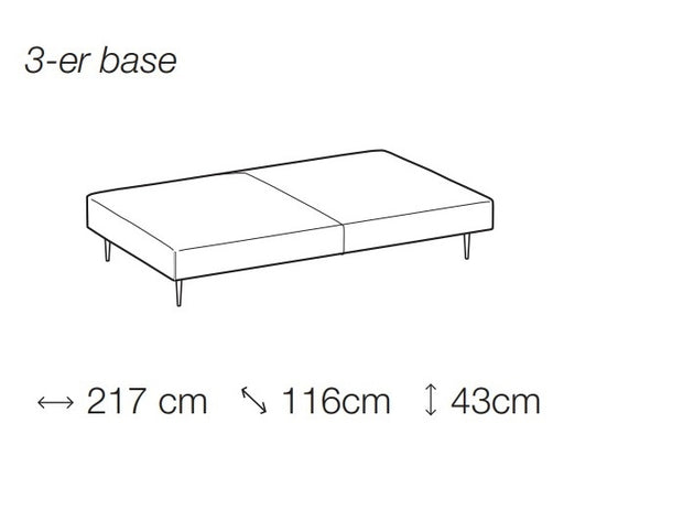 Sofa 3-Sitzer Abbra Cappuccino (6)