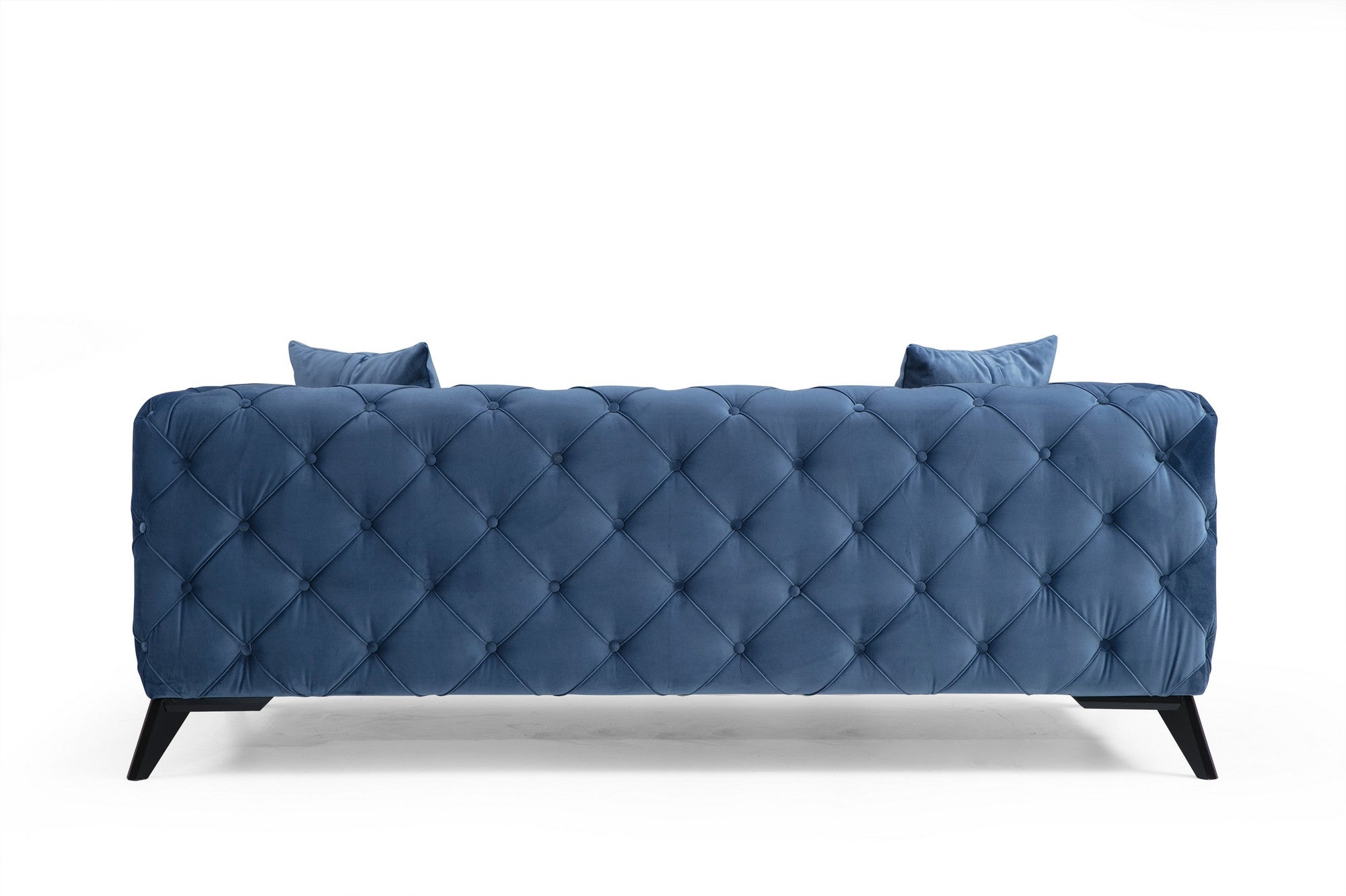 Sofa 2-Sitzer mit Samtstoff, Como Blau (5)