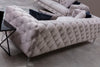 Sofa 3-Sitzer mit Samtstoff, Como Grau (1)