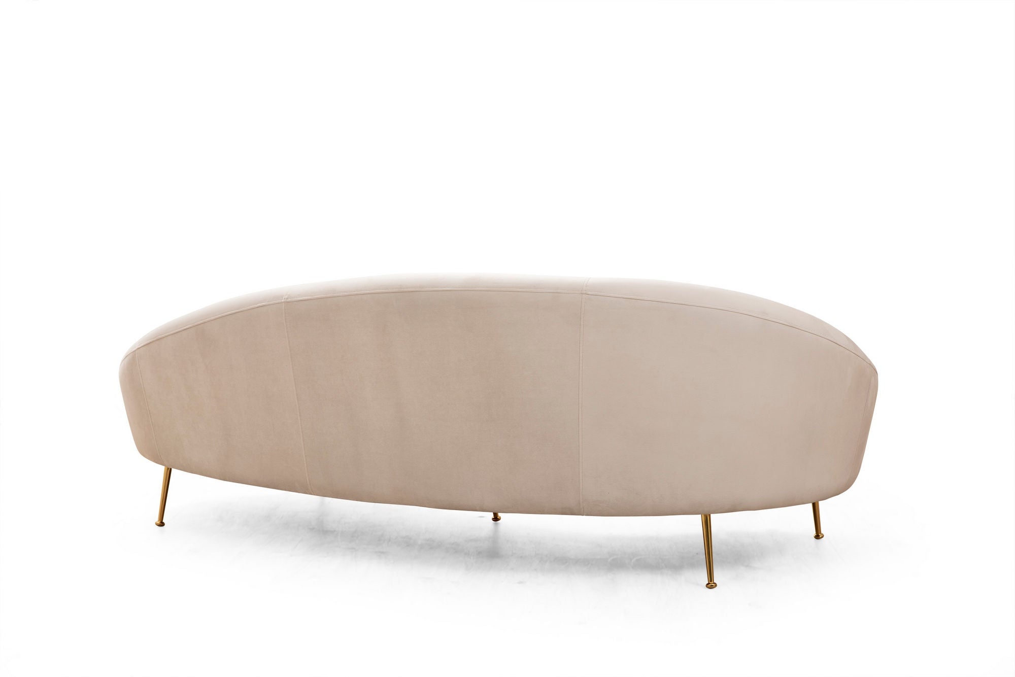 Sofa 3-Sitzer mit Samtstoff, Eses II Beige (5)