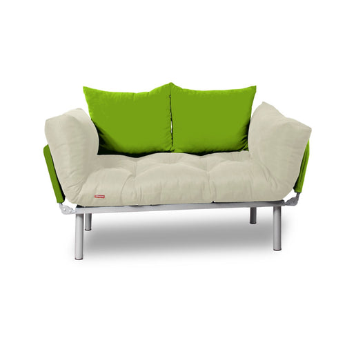 Schlafsofa aus Stoff, 2-Sitzer, Kombin Creme (1) & OYOTR-SOFA-KOMBIN-SHKKAFFUF-CREAM