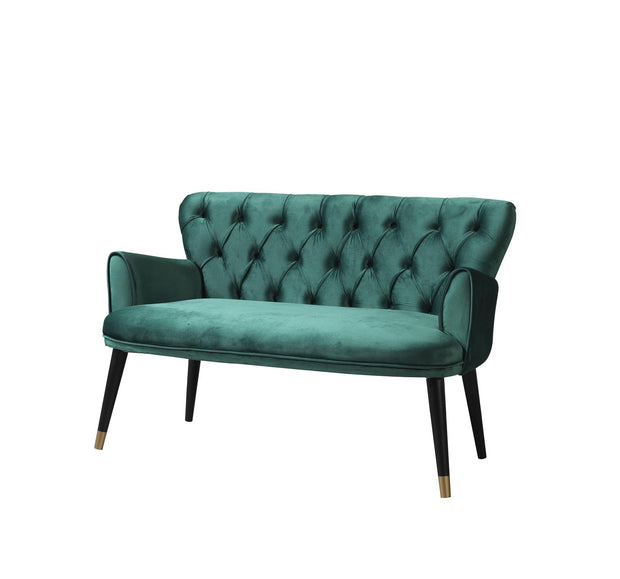 Sofa aus Samtstoff, 2-Sitzer, Vegas Grün (3)