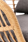 Sofa 2-Sitzer, mit Rattan Iikka XL Grau (9)