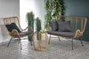 Sofa 2-Sitzer, mit Rattan Iikka XL Grau (1)