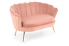 Sofa 2-Sitzer, mit Samtstoff Amory XL Rosa