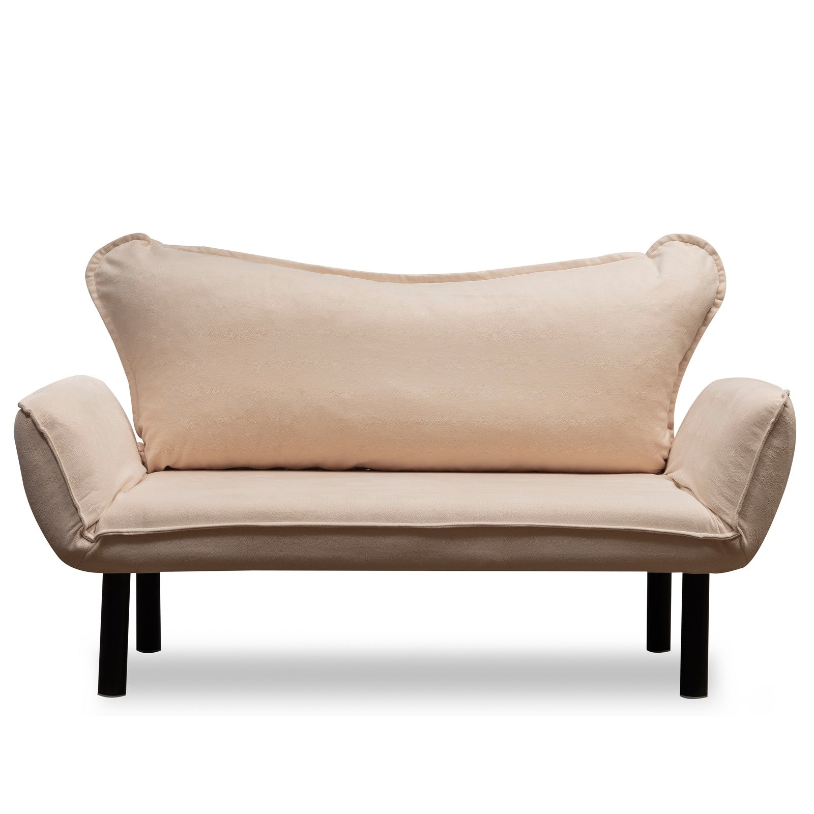 Sofa 2-Sitzer mit Samtstoff, Chatto Creme (2)