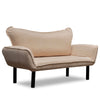 Sofa 2-Sitzer mit Samtstoff, Chatto Creme (3)