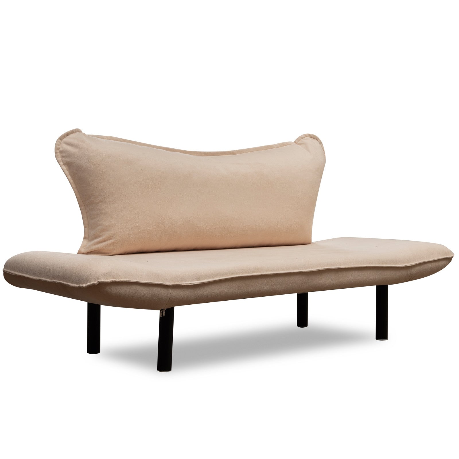 Sofa 2-Sitzer mit Samtstoff, Chatto Creme (4)