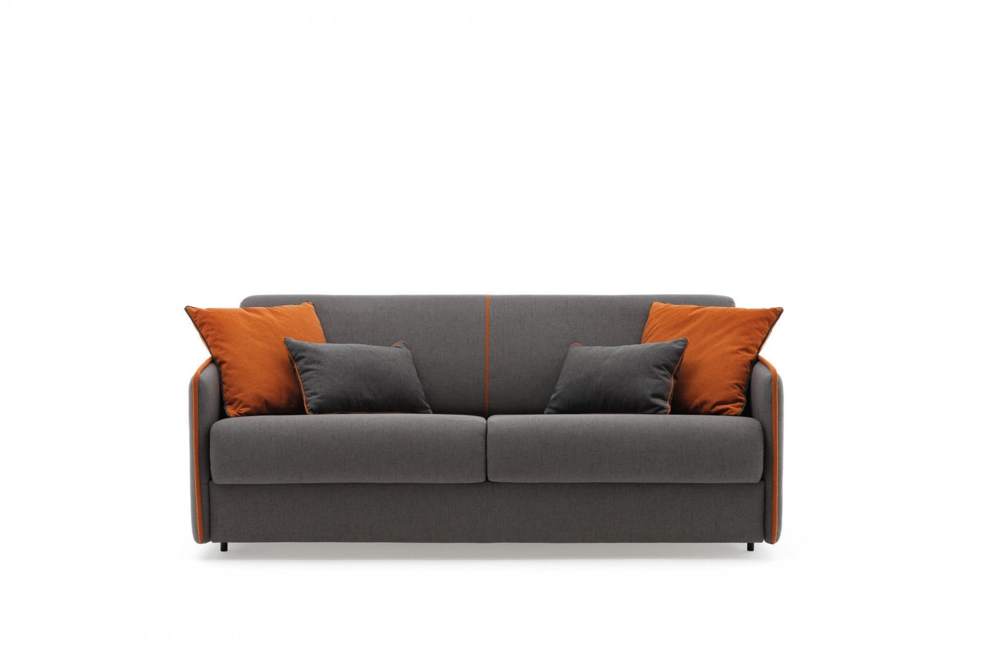 Schlafsofa mit Stauraum, 2-Sitzer, Modire Grau