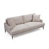 Sofa 2-Sitzer mit Samtstoff, Papira Beige (2)