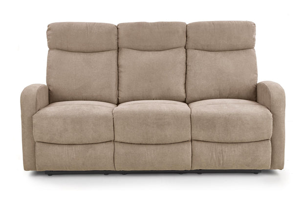 Sofa mit Relaxfunktion 3-Sitzer, aus Stoff Osmond 3S Beige (1)