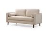 Sofa 2-Sitzer mit Samtstoff, Rome Beige (3)