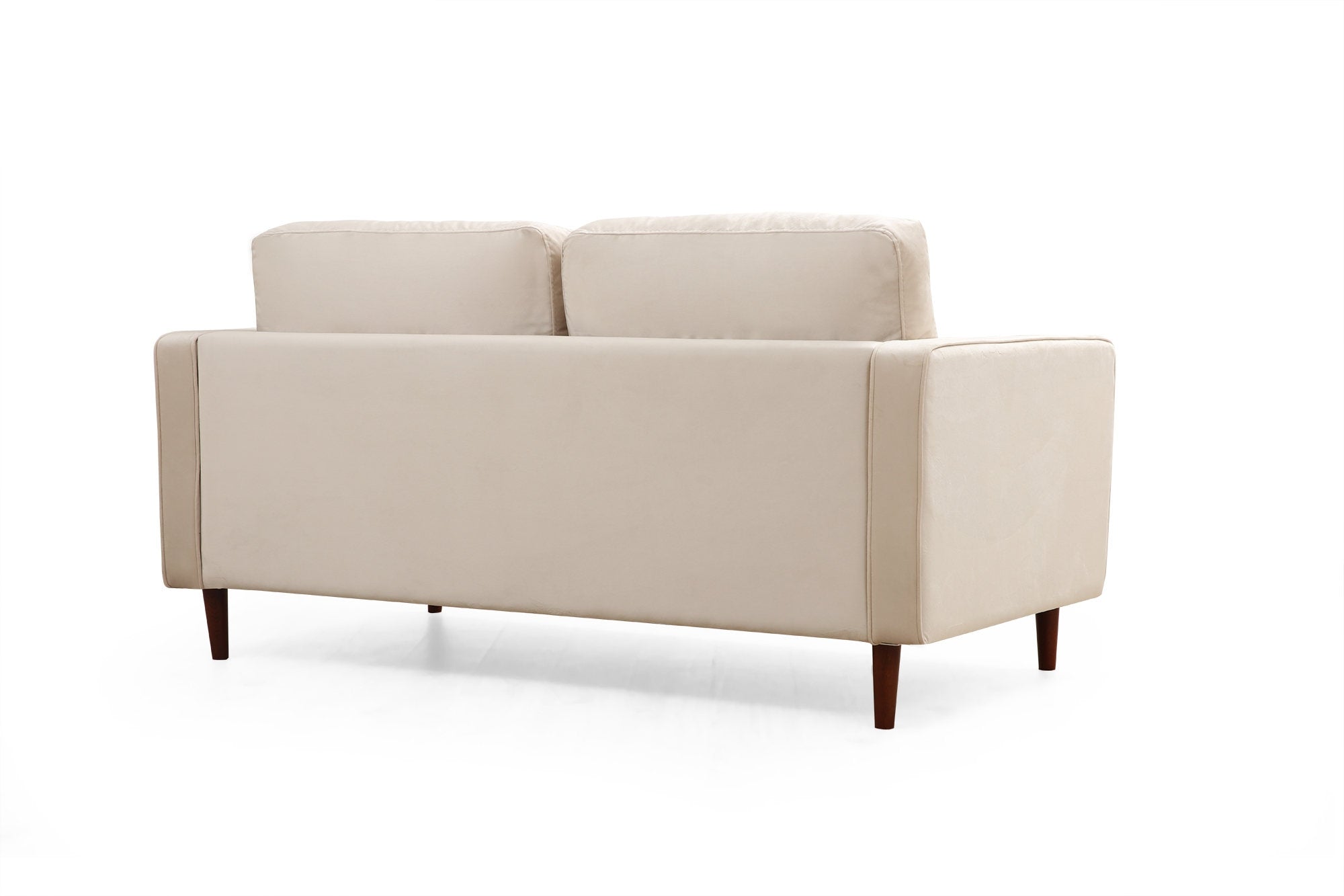 Sofa 2-Sitzer mit Samtstoff, Rome Beige (5)