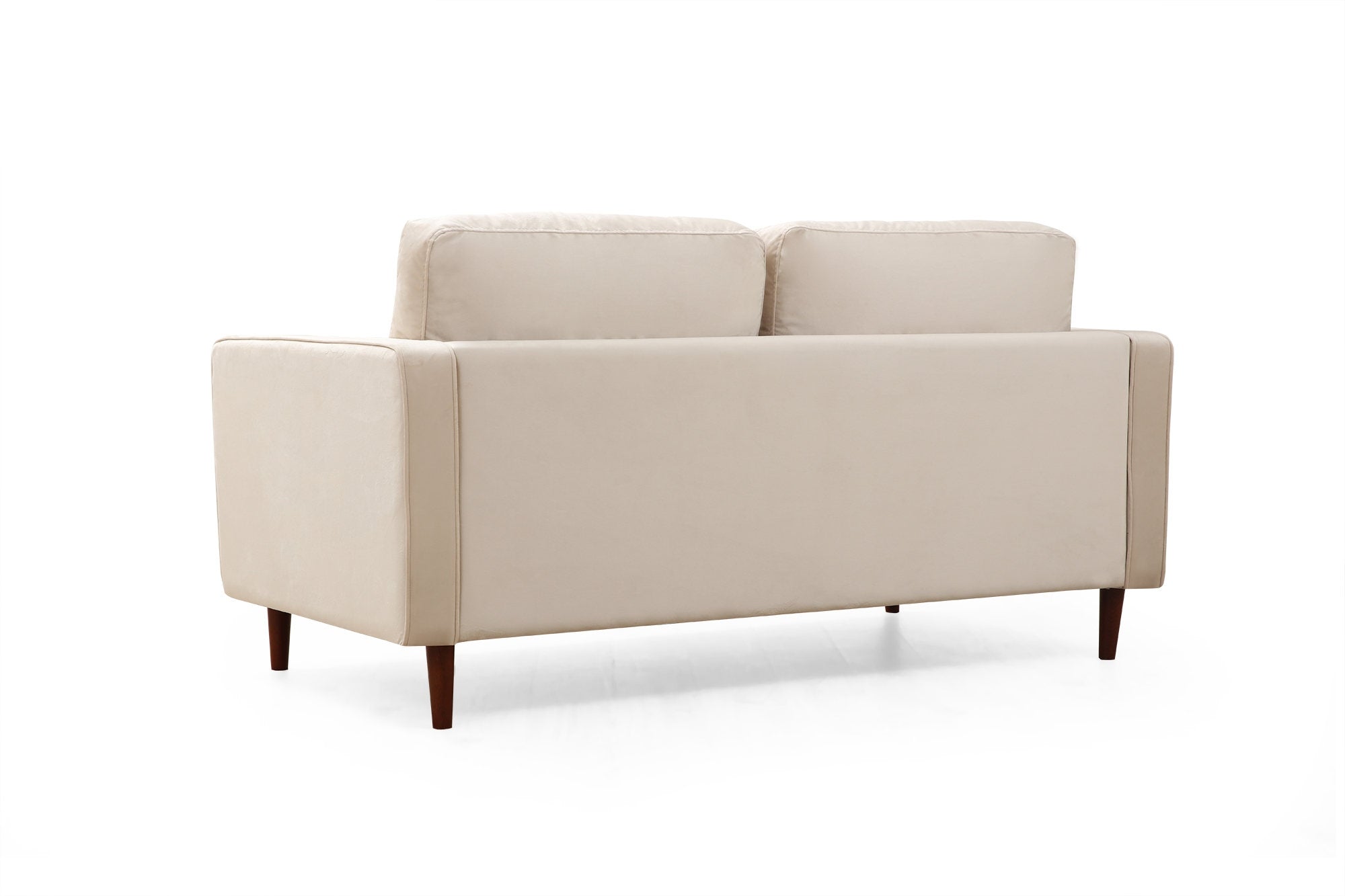 Sofa 2-Sitzer mit Samtstoff, Rome Beige (6)