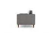 Sofa 2-Sitzer mit Samtstoff, Rome Grau (7)