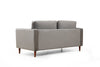 Sofa 2-Sitzer mit Samtstoff, Rome Grau (6)