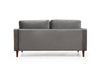 Sofa 2-Sitzer mit Samtstoff, Rome Grau (8)