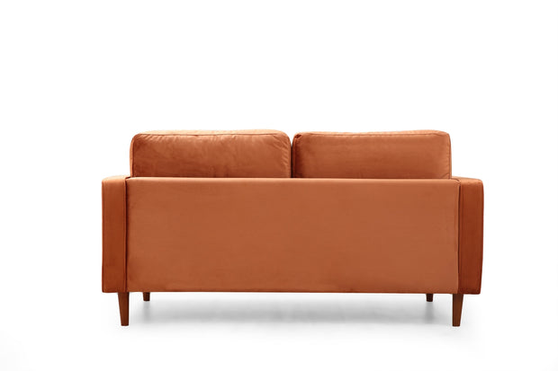 Sofa 2-Sitzer mit Samtstoff, Rome Orange (6)