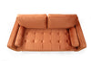 Sofa 2-Sitzer mit Samtstoff, Rome Orange (7)