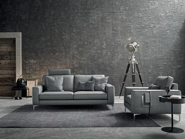 Sofa 3-Sitzer Russo Grau (1)