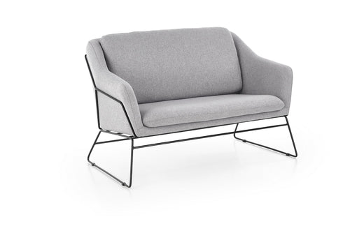 Sofa 2-Sitzer, mit Stoff Safara 2XL Grau