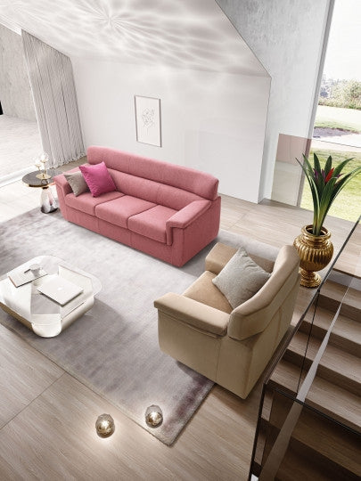 Sofa 3-Sitzer Trickis Rosa (1)