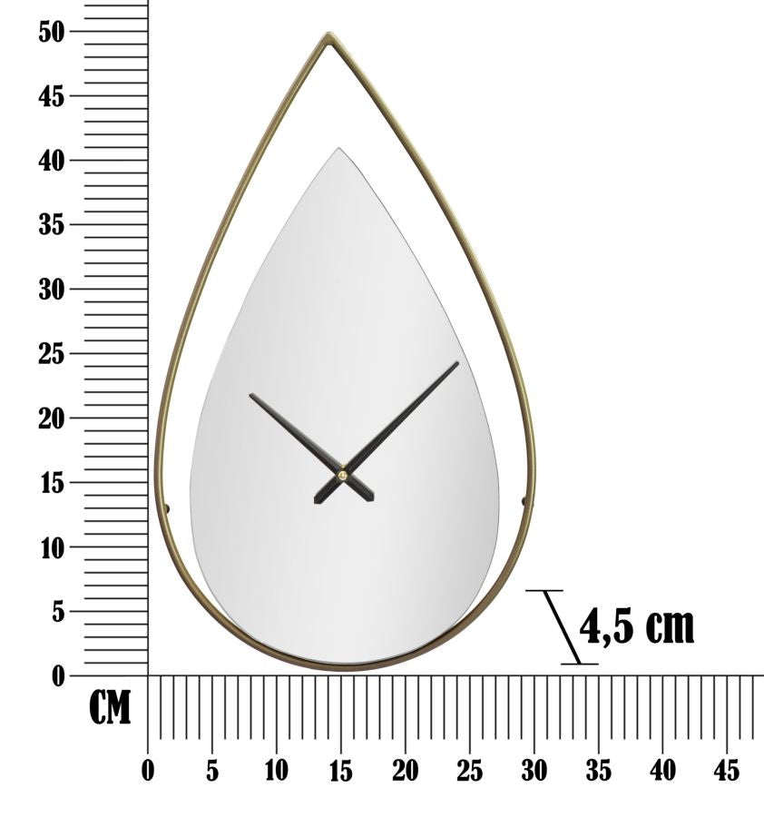 Wanduhre Drop Silber (5)