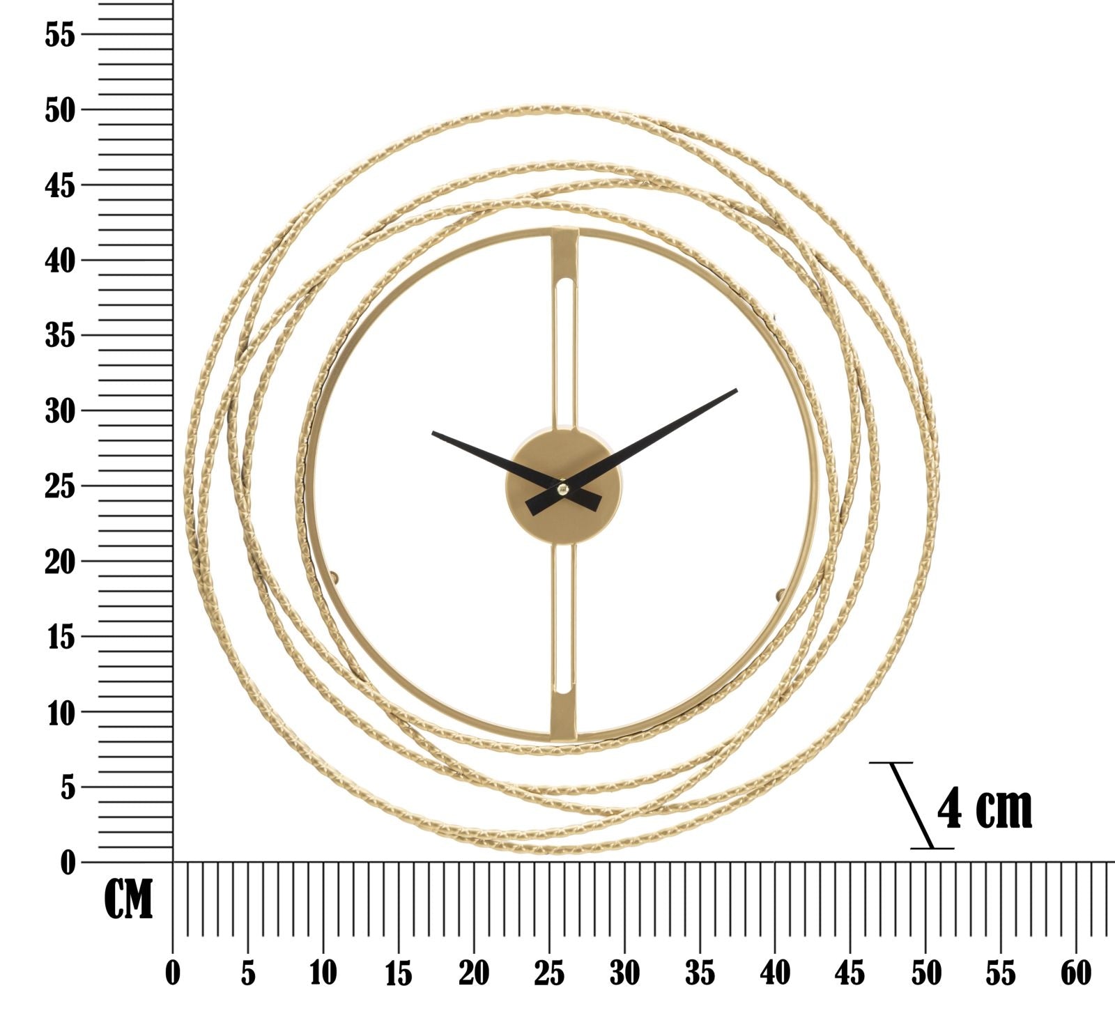 Wanduhre Strips Gold (5)