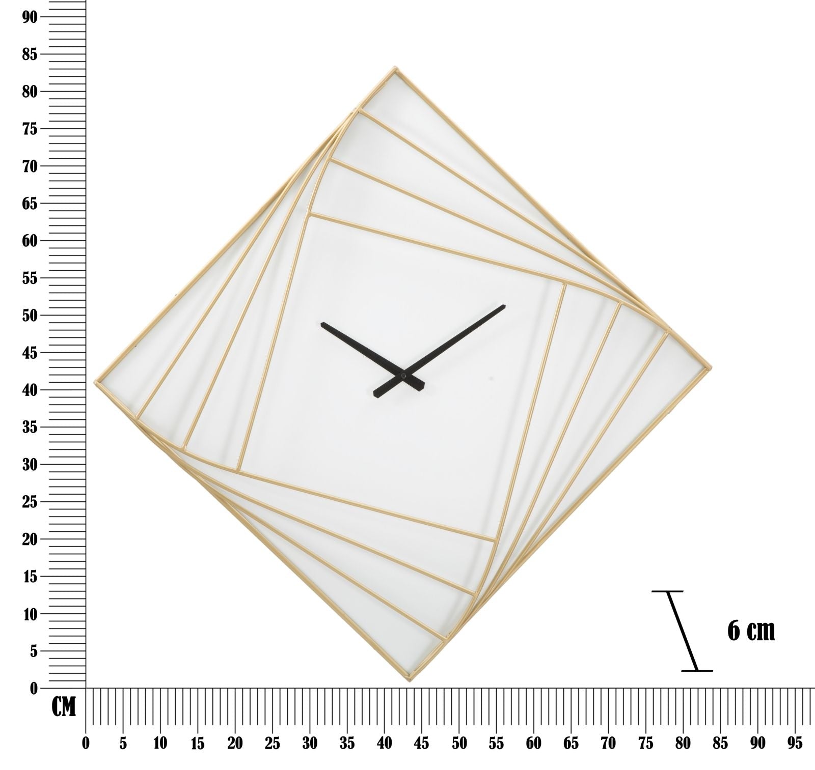 Wanduhre Goldy Line Gold (5)