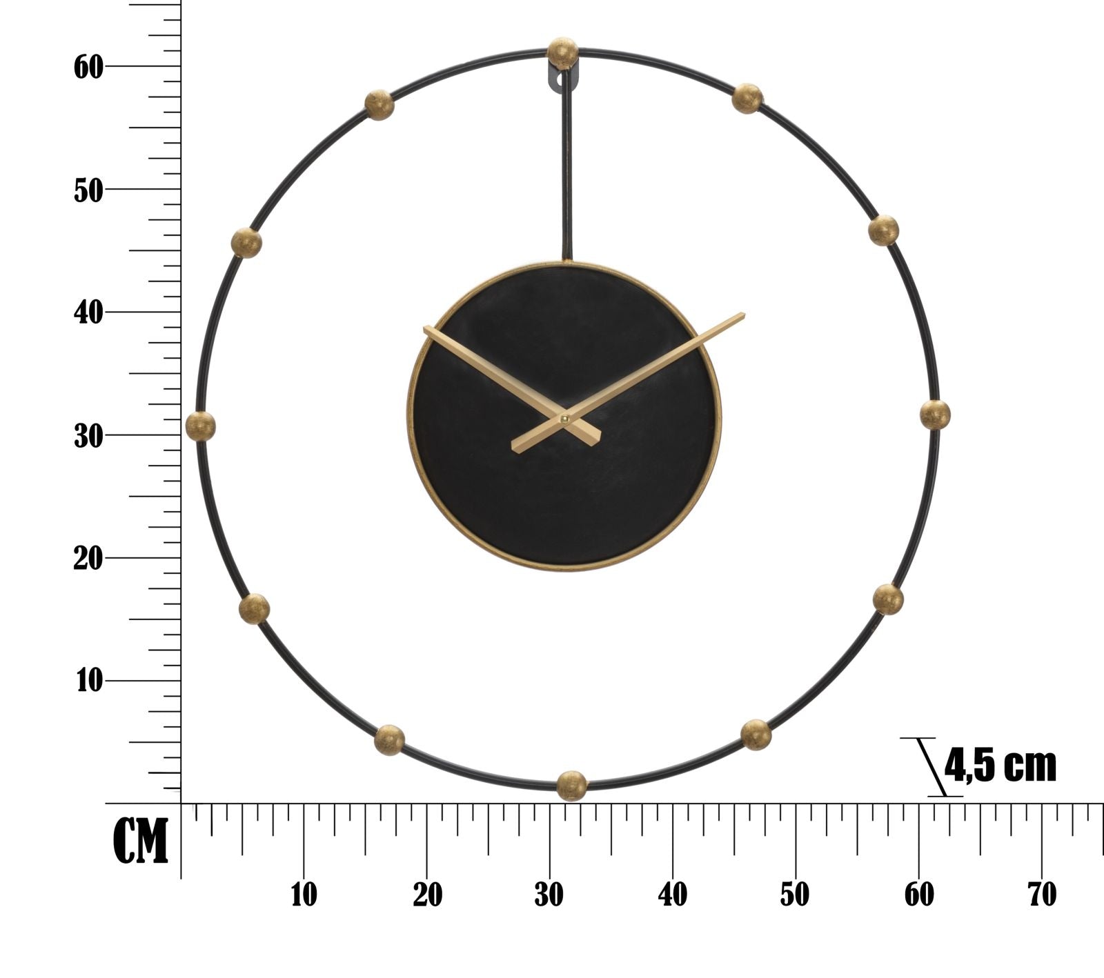 Wanduhre Pearl Schwarz (5)