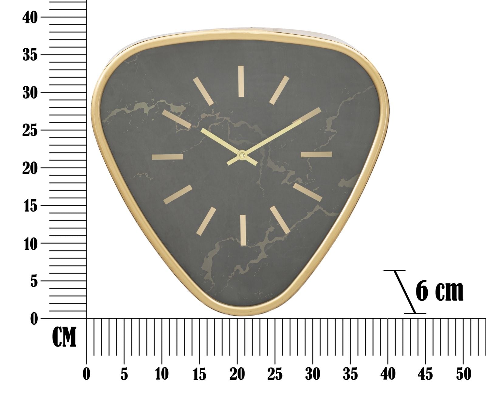 Wanduhre Triangle Schwarz (5)