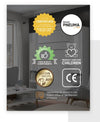 Wandklappbett mit Lattenrost und LED, Bed Concept Verticale Weiß Matte, 180 x 200 cm (7)