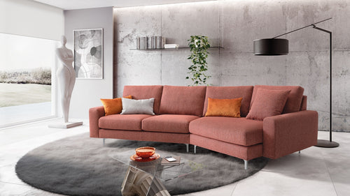 Ecksofa mit Chaiselongue Rechts, 4-Sitzer, Cassandis Rost