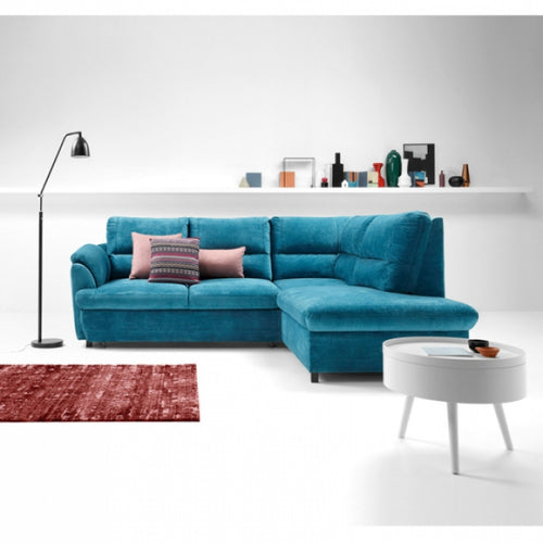 Ecksofa Schlaffunktion mit Chaiselongue Rechts, 4-Sitzer, Gustad Türkis