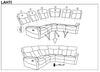 Ecksofa mit relaxfunktion 5-Sitzer, aus Stoff Lahela Grau (2)