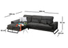 Ecksofa mit Chaiselongue Links, 3-Sitzer, aus Stoff, Frido Anthrazit (12)