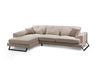 Ecksofa mit Chaiselongue Links, 3-Sitzer, aus Stoff, Frido Beige (12)