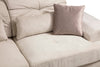 Ecksofa mit Chaiselongue Links, 3-Sitzer, aus Stoff, Frido Beige (5)