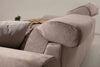 Ecksofa mit Chaiselongue Links, 3-Sitzer, aus Stoff, Frido Cappuccino (2)