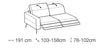 Ecksofa mit relaxfunktion mit Chaiselongue Links, 4-Sitzer, Gary Grau (3)