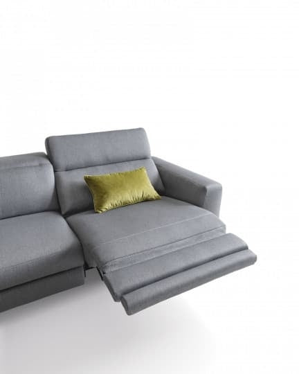 Ecksofa mit relaxfunktion mit Chaiselongue Links, 4-Sitzer, Gary Grau (2)