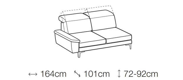 Ecksofa mit Chaiselongue Links, 5-Sitzer, Gretis Türkis (6)