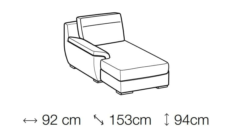 Ecksofa mit relaxfunktion mit Chaiselongue Rechts, 4-Sitzer, Hollister Grau (4)